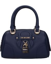 Love Moschino - Liebe Moschino Handtaschen Frauen Polyurethan Blau/Blau Nacht - Lyst