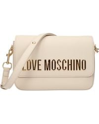 Love Moschino - Crossbody Bags Polyurethane/Ivory - Lyst