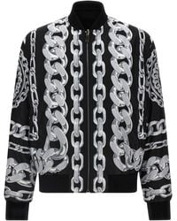 Versace - Uomo Giacca Reversibile Con Stampa - Lyst