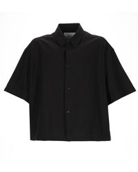 Studio Nicholson - Linen Cotton Blend Mini Shirt For - Lyst