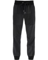 Dolce & Gabbana - Patchwork Wolle Jogger - Lyst