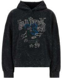 Ganni - Organic Cotton Sweatshirt - Lyst