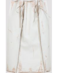 Prada - Kalfsleren Midi-rok - Lyst