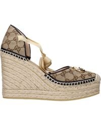 Gucci - Zeppe Donna Tessuto/Ebano - Lyst
