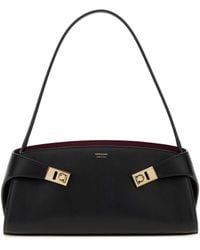 Ferragamo - Salvatore Leather Hug Shoulder Bag - Lyst