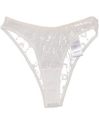Marine Serre - Recycled Mesh Flock High Cut Panties - Lyst