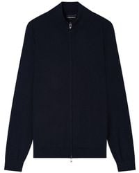 Emporio Armani - Wool Cardigan - Lyst