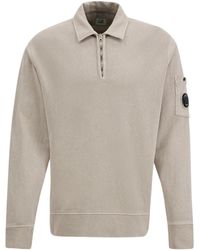 C.P. Company - Sweatshirts Polo Collar - Lyst