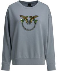 Pinko - Cotton Polyester Sweatshirt - Lyst