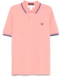 Comme des Garçons - X Fred Perry Poloshirt Met Geborduurd Logo - Lyst