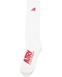 Autry - Hombres's Calcetines Y Tobilleras Algodón Blanco/Rojo - Lyst