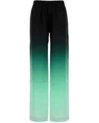 CASABLANCA - Embroidered Satin Wide-Leg Pant - Lyst