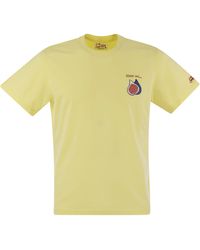 Mc2 Saint Barth - T -shirt Met Borstafdruk - Lyst