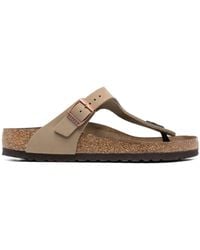 Birkenstock - Gizeh Oiled Leather Sandals - Lyst