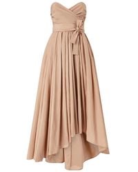 Pinko - Strapless High-Low Dress With Sweetheart Neckline - Lyst