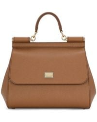 Dolce & Gabbana - Medium Caramel Sicily Hand Bag - Lyst