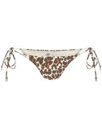 Tory Burch - Braguitas de bikini con estampado de leopardo de - Lyst