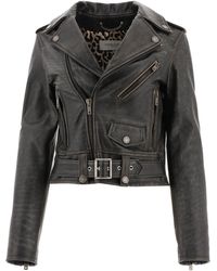 Golden Goose - Leather Jacket - Lyst