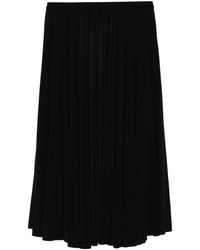 Norma Kamali - Geplooide Midi Rok - Lyst