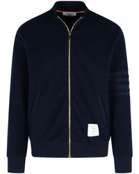 Thom Browne - Giacca Di Cotone Blu Scuro "Imbuto" - Lyst