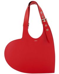 Coperni - Bolsa de hombro de corazón del cinturón cuero rojo - Lyst