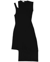 Courreges - Ribbed Round Neck Midi Dress - Lyst