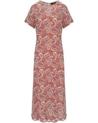 Weekend by Maxmara - Crespo Brick Long Dress - Lyst
