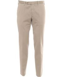 PT01 - Slim, Flat Front, Diagonal Pockets And - Lyst
