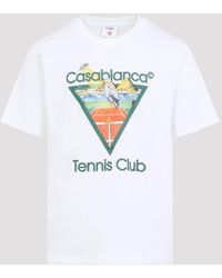 CASABLANCA - Tennis Club Short-Sleeve T-Shirt - Lyst