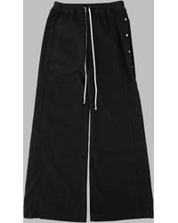 Rick Owens - Drawstring Snap-Button Wide-Leg Cotton Pants - Lyst