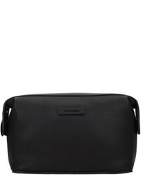 Piquadro - Beauty Case Herren Leder Schwarz - Lyst