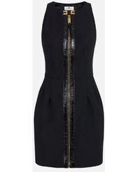Elisabetta Franchi - Robe franchise Elisabetta avec des détails Craquelle - Lyst