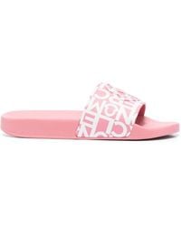 Moncler - Jeanne All Over Logo Sliders - Lyst