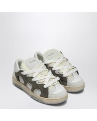 Santha - Model 1 Dark/ Mesh And Suede Sneaker - Lyst