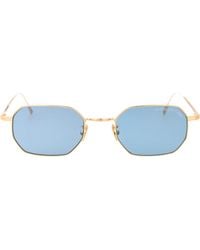 Cutler and Gross - Geometrical Gold Rhodium Sunglasses - Lyst