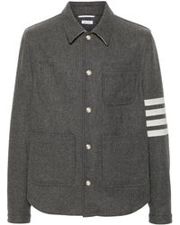 Thom Browne - 4-Bar Vilten Shirtjack - Lyst