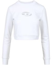 DIESEL - Pullover weiß - Lyst