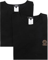 Versace - T -shirt Met Medusa -print - Lyst
