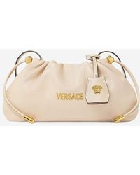 Versace - Tag Mini Nappa Leather Bag - Lyst
