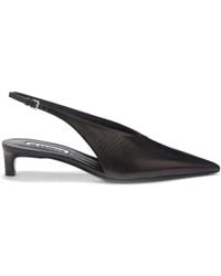 Jil Sander - Leather Pump With Ankle Strap - Lyst