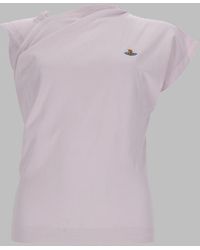 Vivienne Westwood - Cotton Sleeveless Logo T-Shirt - Lyst