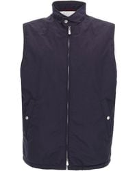 Brunello Cucinelli - Gilet Con Zip - Lyst