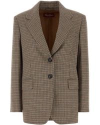 MM STUDIO - Embroidered Wool Alice Blazer - Lyst