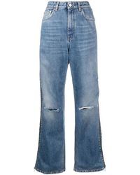 Stella McCartney - Vaqueros Rectos Con Cremallera - Lyst