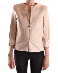 Elisabetta Franchi - Jas Beige - Lyst