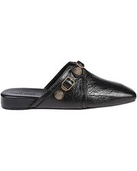 Balenciaga - Cosy Cagole Leather Slippers - Lyst