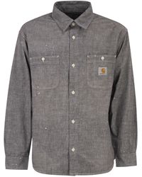 Carhartt - Cotton Shirt With Paint Splatter Details - Lyst