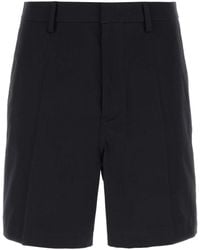 Valentino Garavani - Midnight Stretch Cotton Bermuda Shorts - Lyst