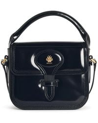 Bally - 'beckett' Black Lear Mini Bag - Lyst