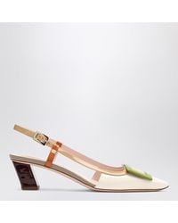 Roger Vivier - Belle Vivier Multicolour Patent Slingback - Lyst